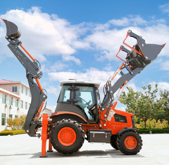 Máquina de carregamento de trator diesel, retroexcavadora, de 1,2 toneladas Máquina de tractor agrícola, de 0,1 cbm