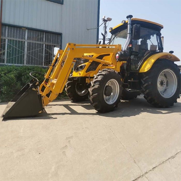 Novo 2024 Gear Drive Farm Tractor 110HP 120HP Tractor de rodas com caixa de engrenagens