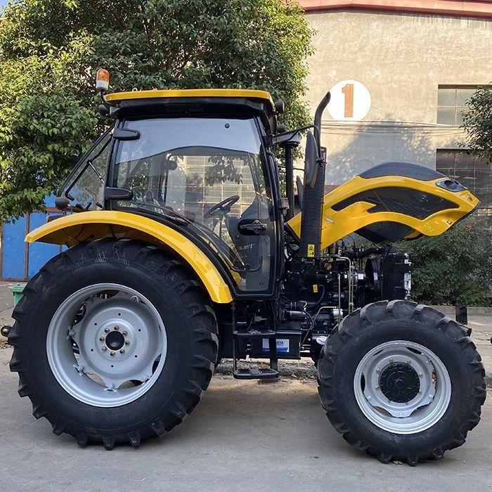 Novo 2024 Gear Drive Farm Tractor 110HP 120HP Tractor de rodas com caixa de engrenagens