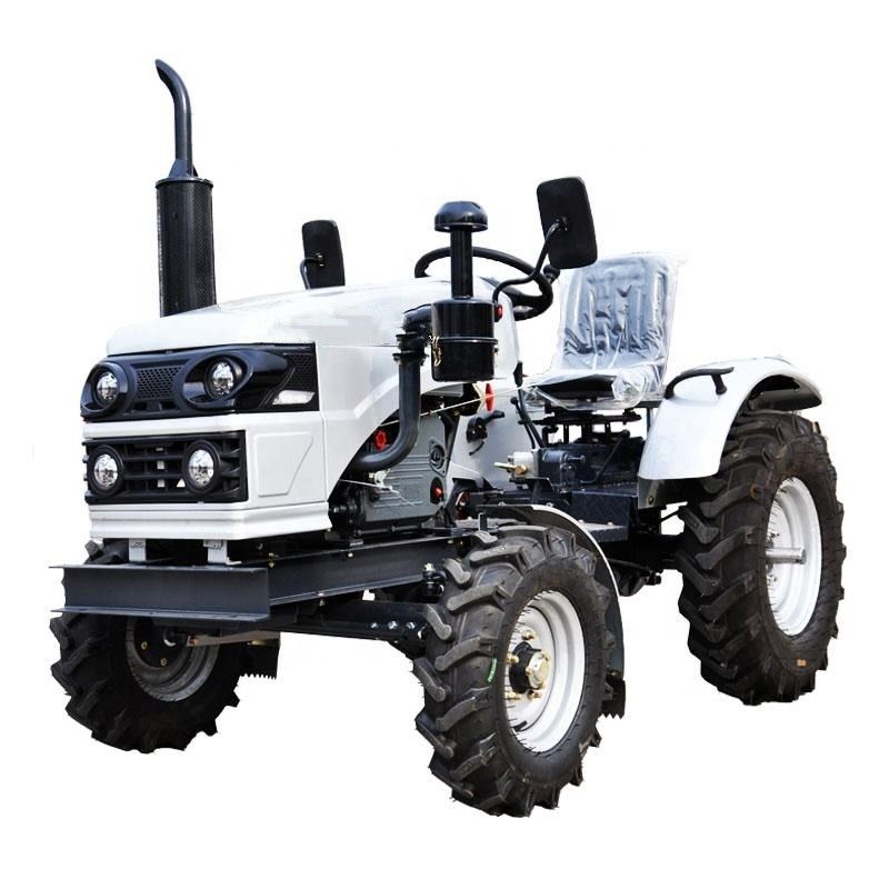 Trator agrícola 2WD 12hp-24hp com tração por correia 4 tempos motor diesel de resfriamento por água