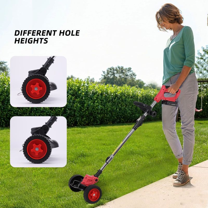 Cortador de relva sem fio com bateria motor 173CC Motor 1200W Alturas de corte ajustáveis