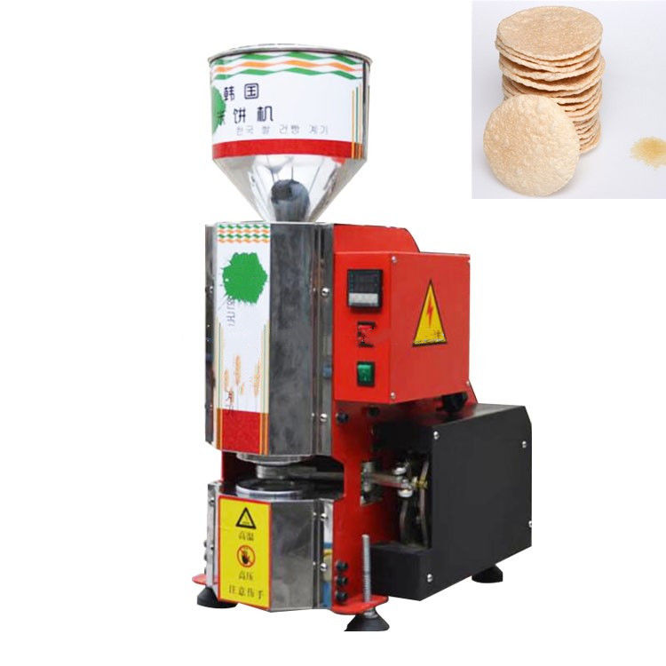 Coréia máquina de fazer bolos de arroz / snack comida crocante máquina de fazer bolos de arroz fino