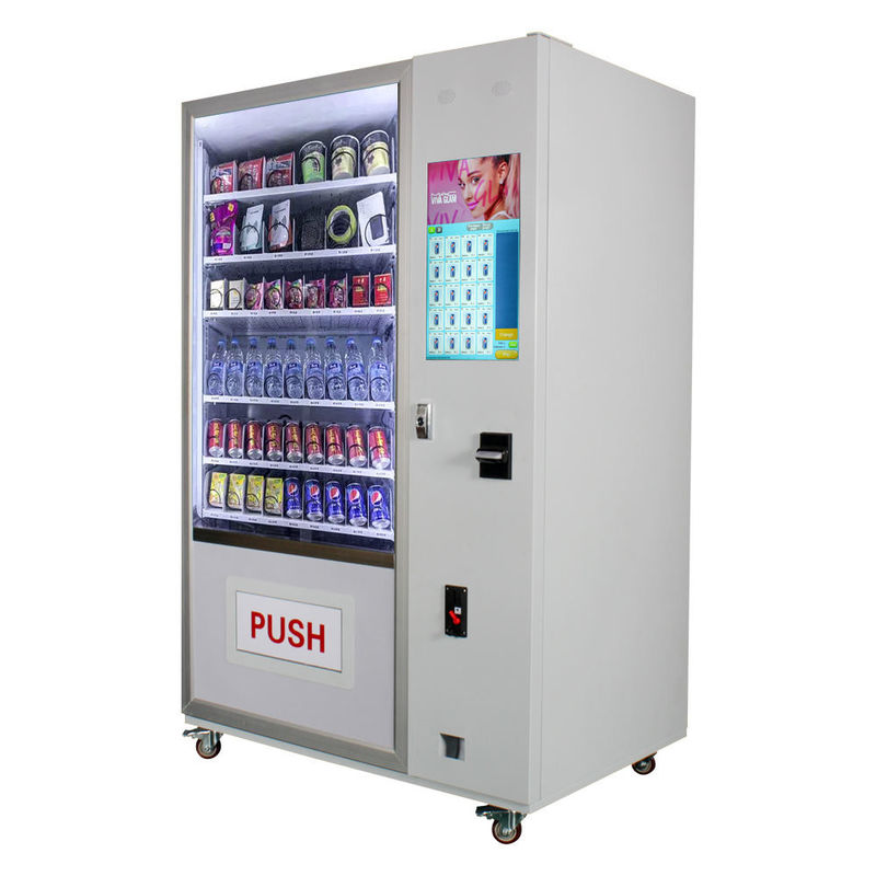 Máquina de venda automática de água vendida a quente Máquina automática de venda automática de snacks e bebidas