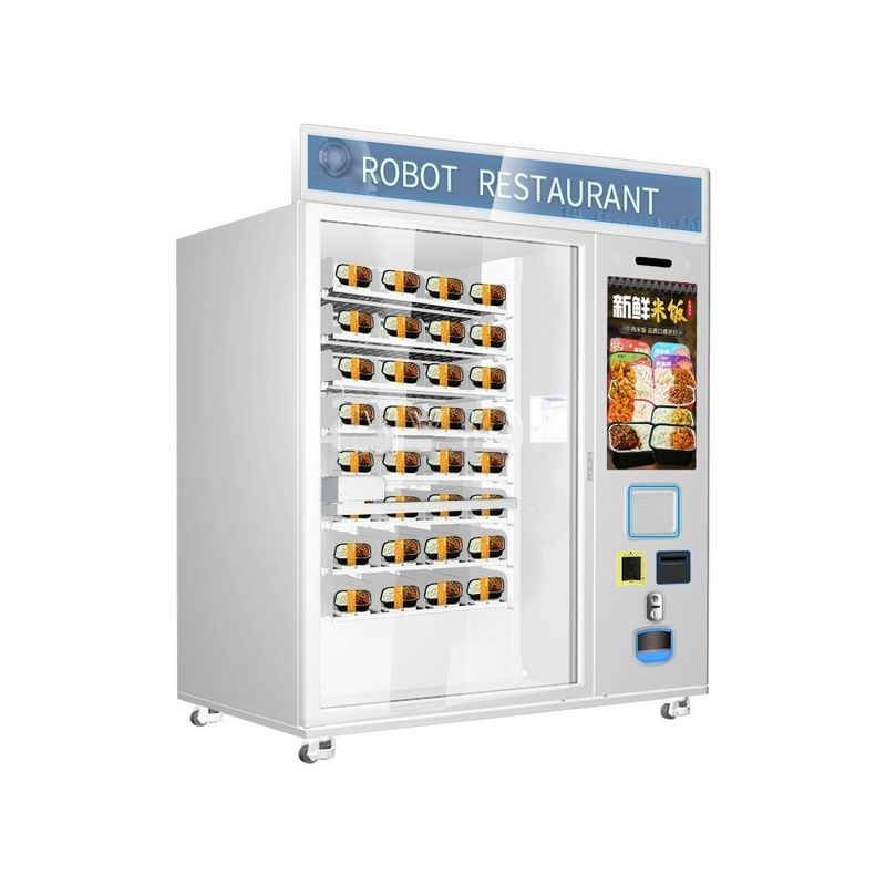 Venda a quente Fast Food Café Cupcake Automático 32 polegadas touchscreen máquina de venda automática de aquecimento por microondas