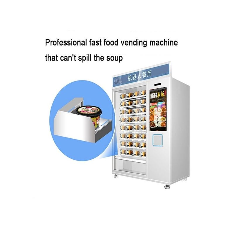 Venda a quente Fast Food Café Cupcake Automático 32 polegadas touchscreen máquina de venda automática de aquecimento por microondas