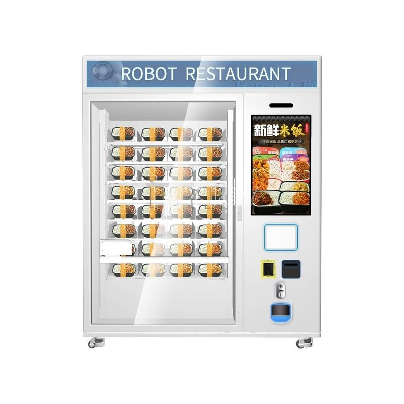 Venda a quente Fast Food Café Cupcake Automático 32 polegadas touchscreen máquina de venda automática de aquecimento por microondas
