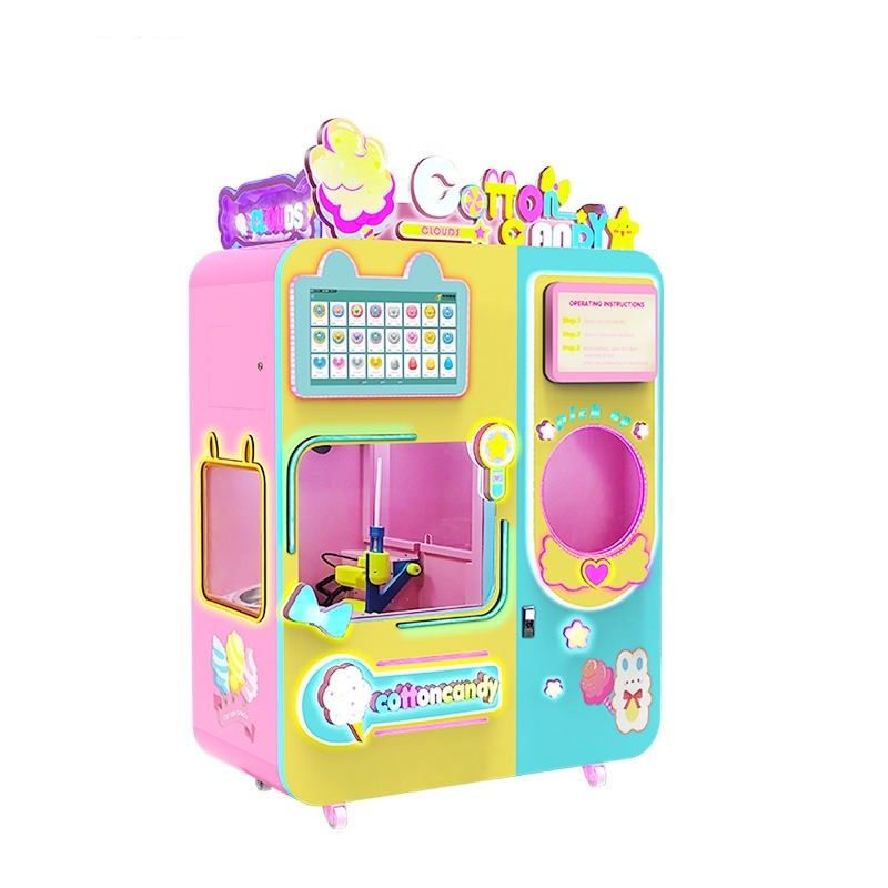 Máquina de venda automática automática de cinema de autoatendimento Máquina comercial de venda de algodão para venda