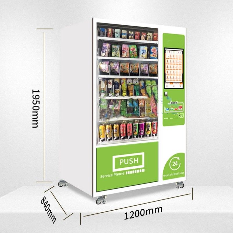 24h Self-Service Automático Touch Screen Combo Bebida Snack Máquina de venda automática Distribuidor Automática Vendor