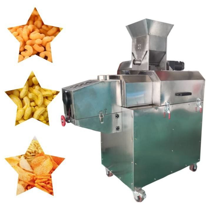 Máquina de fabricação de bolhas de milho de aço inoxidável para extrusão de lanches