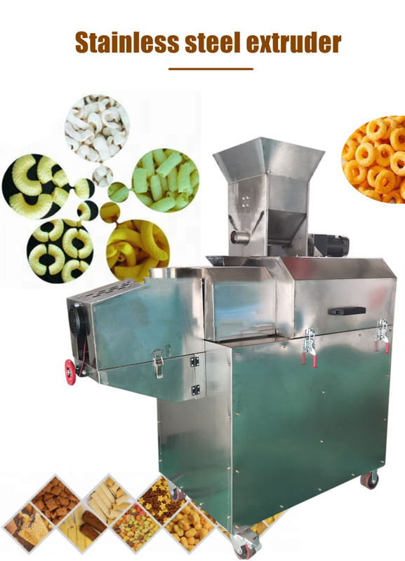 Máquina de fabricação de bolhas de milho de aço inoxidável para extrusão de lanches