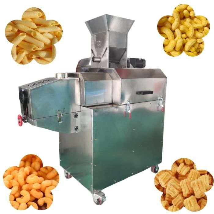 Máquina de fabricação de bolhas de milho de aço inoxidável para extrusão de lanches