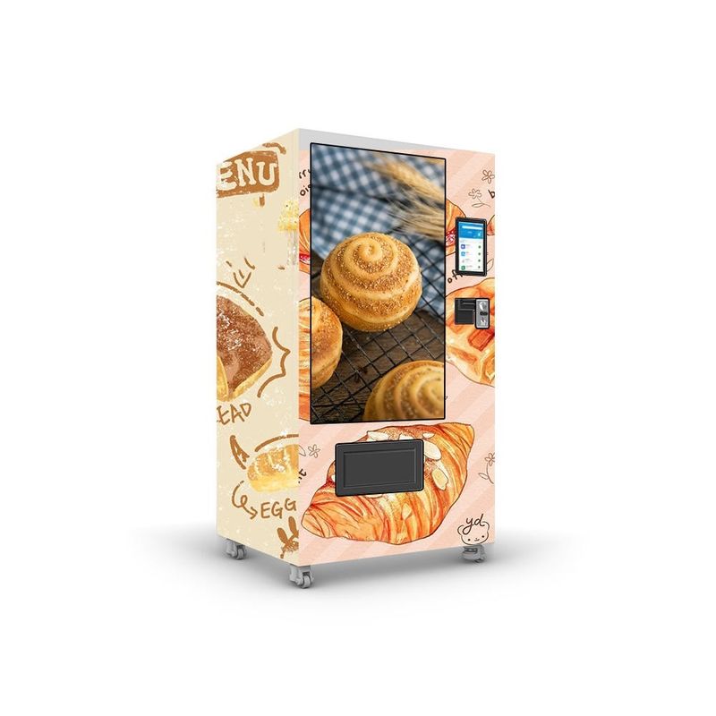 50W Automático Pão Snack Alimentos e Bebidas Produtos Qr Pagar Máquinas de venda automática