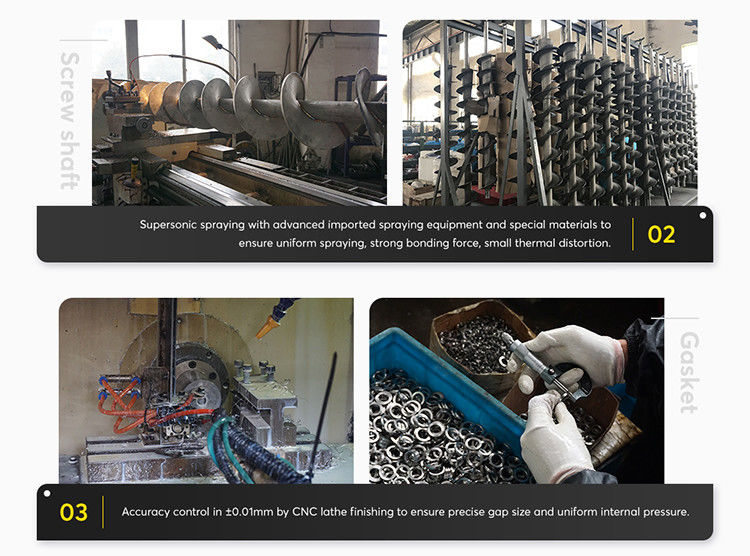Home Instalação de tratamento de esgoto Pequeno parafuso de aço inoxidável Lodo de desaguamento Equipamento de filtro de imprensa Alta eficiência