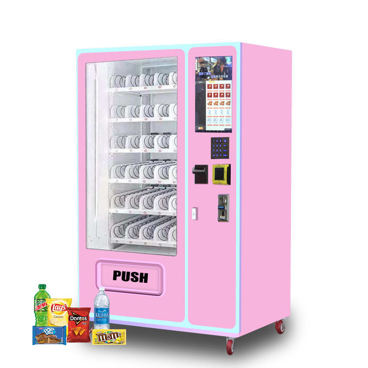 Personalizar Sistema de Pagamento Máquinas de venda automática de alimentos frescos Redutor Worm Gear Opções de dinheiro / moeda de papel