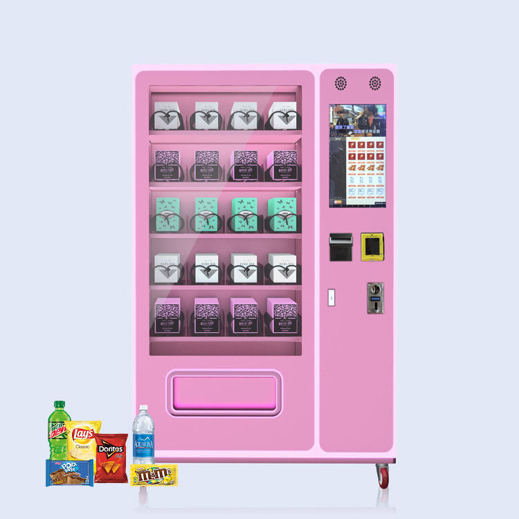 Personalizar Sistema de Pagamento Máquinas de venda automática de alimentos frescos Redutor Worm Gear Opções de dinheiro / moeda de papel