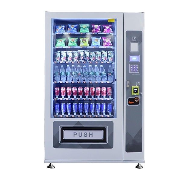 Máquina vendedora de bebidas frias 220V 50HZ com adesivos de pintura de cores personalizados dentro da tensão