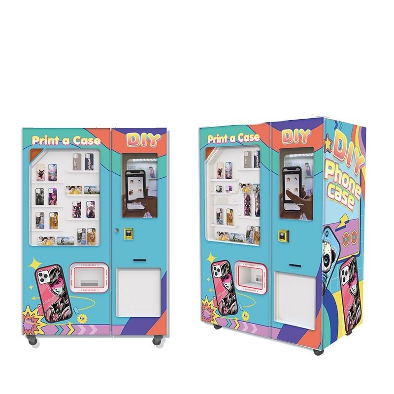 Máquina vendedora de bebidas frias 220V 50HZ com adesivos de pintura de cores personalizados dentro da tensão