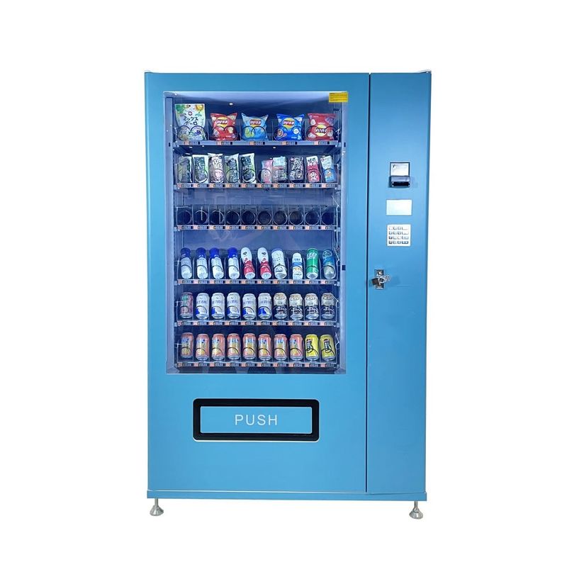Máquina de venda automática de 220V 50HZ com sistema de pagamento Dinheiro em papel / moeda / digitalização e adesivos de pintura a cores personalizados