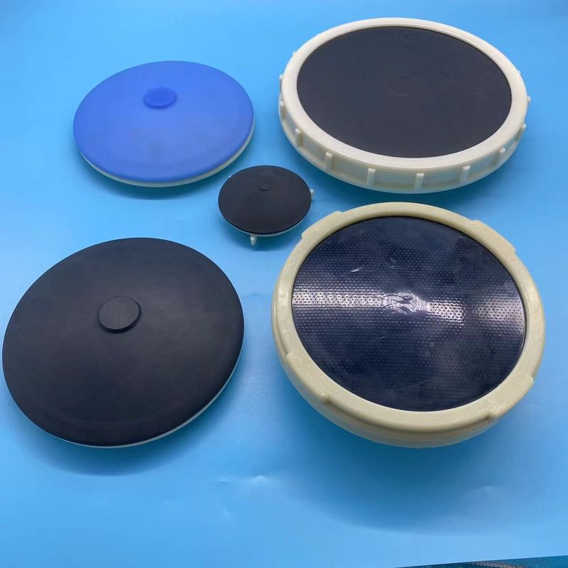 Alto oxigénio Nano Micro Bubble Diffuser Aeration Head Trays Tipo de disco de placa plana Aerador de disco de diafragma